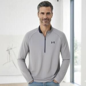 Under Armour Loose Fit Gray Quarter-zip Pullover 2XL (AT-17)